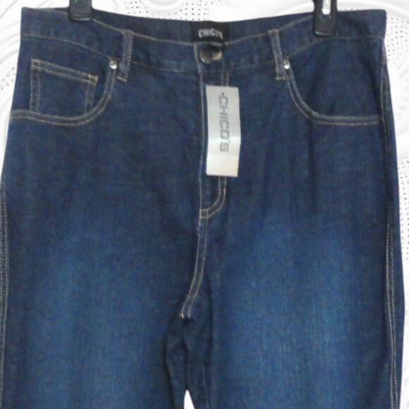 Chico's (Size 2) Women's Blue Denim Bootcut Jeans - NWT - Picture 3 of 3